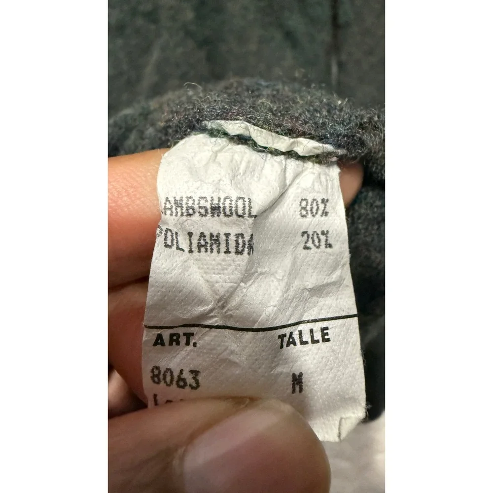 Westport Sweaters Mens Medium Gray Lambswool Blend V-Neck Button Cardigan 8063